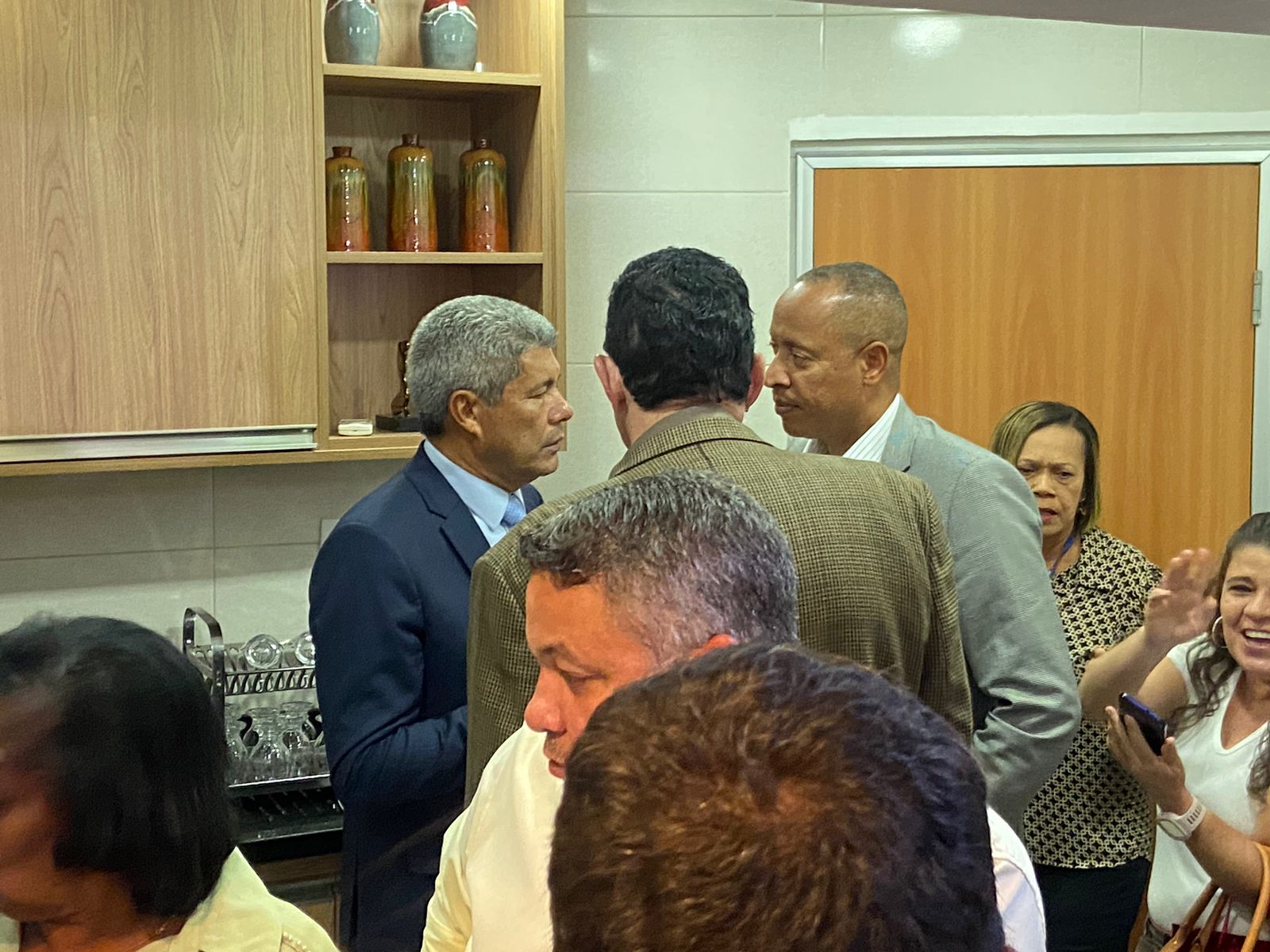 Jerônimo conversou com o deputado Jurailton Santos, do Republicanos 