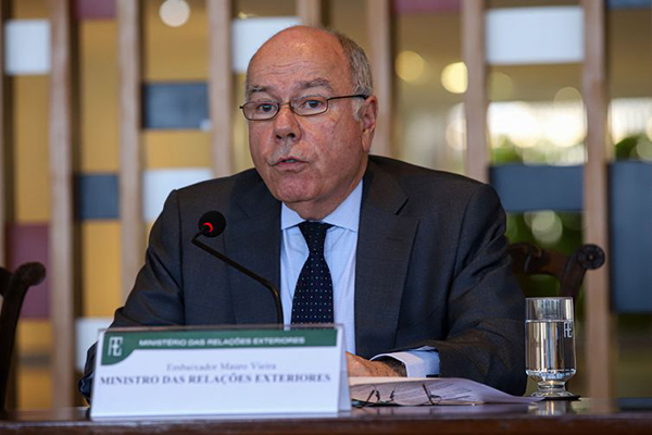 O ministro das Relações Exteriores, Mauro Vieira