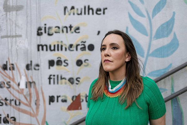 A presidente nacional do PSOL, Paula Coradi