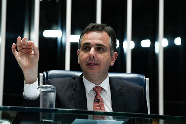 O presidente do Senado, Rodrigo Pacheco (PSD-MG)