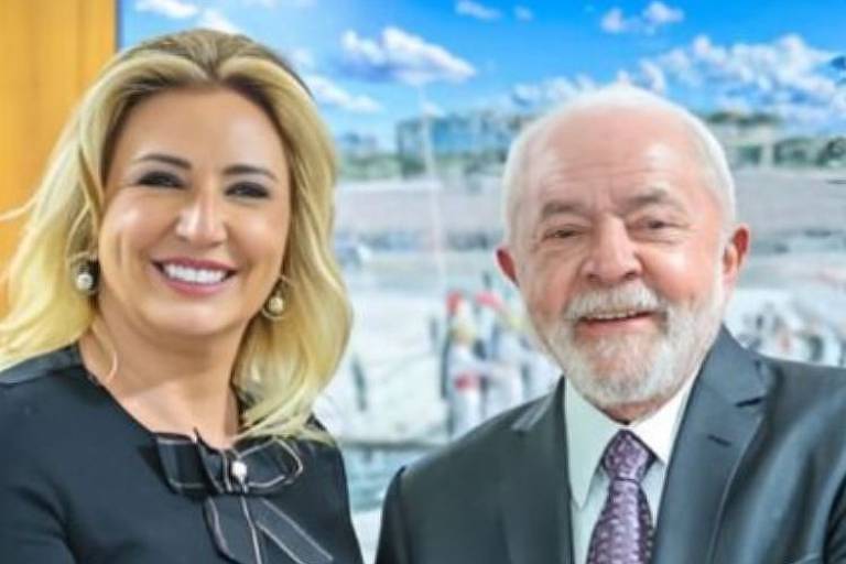 A primeira-dama de Cuiabá, Márcia Pinheiro, e o presidente Lula A primeira-dama de Cuiabá, Márcia Pinheiro, e o presidente Lula