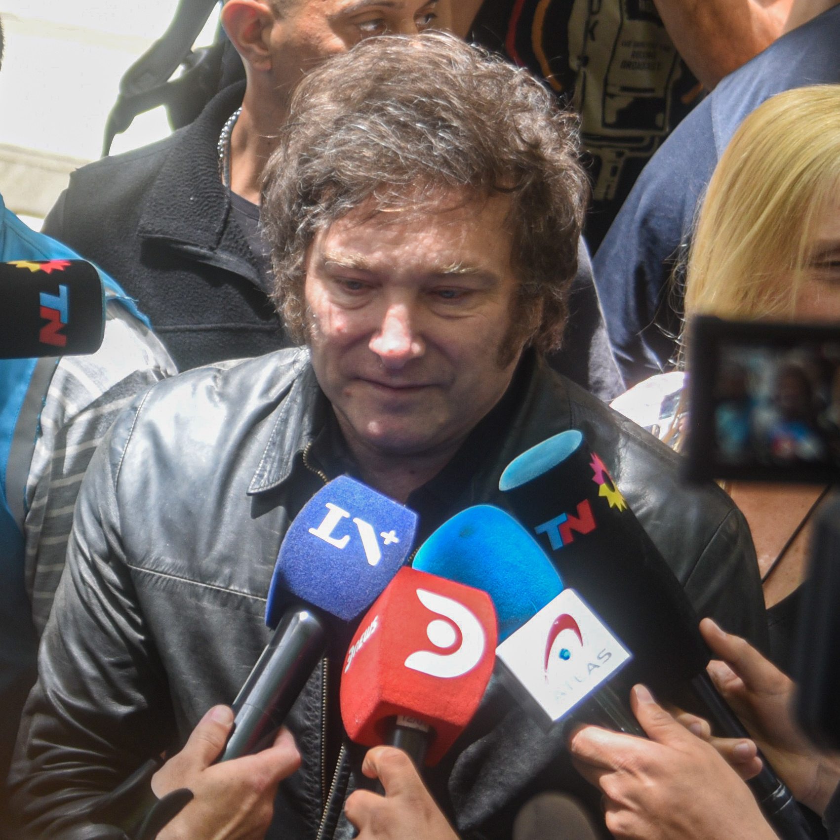 O candidato ultraliberal Javier Milei