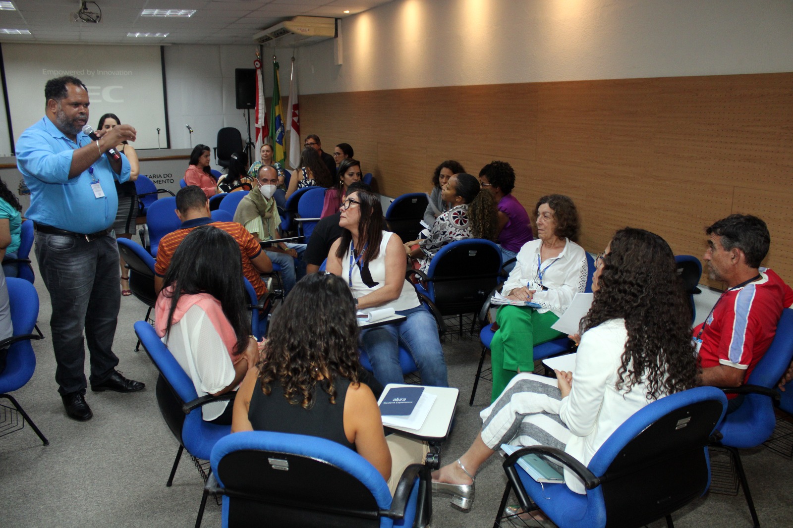 Atividade realizada no auditório da Seplan reuniu as diversas superintendências e unidades da secretaria Atividade realizada no auditório da Seplan reuniu as diversas superintendências e unidades da secretaria