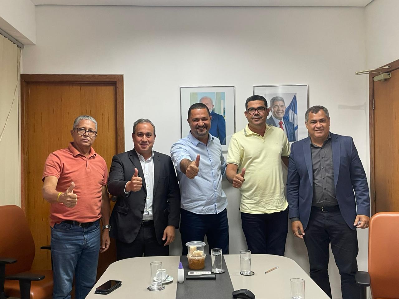 Tal Aragão, Vitor Azevedo, Osni Cardoso, Sávio Bulcão e Jeandro Ribeiro: audiência sobre a seca