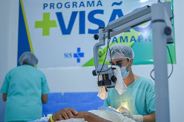 Atendimento no Programa Mais Visão, no Amapá, em 2022