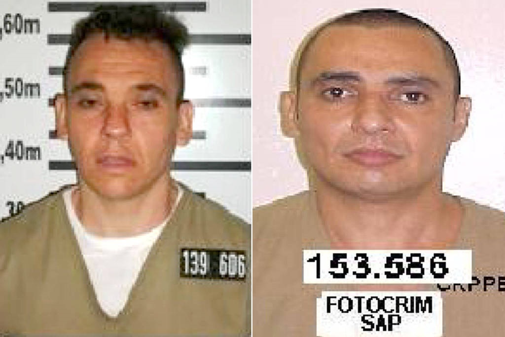 Luiz Roberto Marcondes Machado de Barros, dirigente da Vai-Vai que polícia diz ser do PCC; o irmão dele, Luiz Eduardo (à direita), apontado como membro da cúpula da facção, preso no sistema federal 