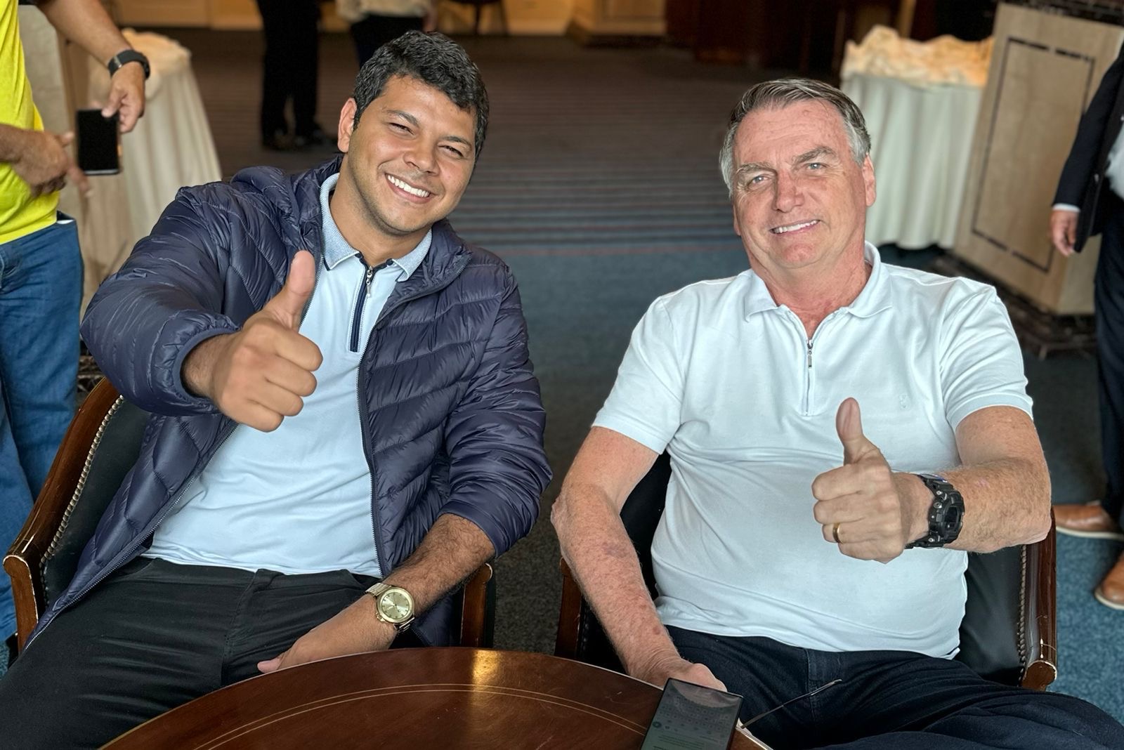 Deputado Deito Castro e o ex-presidente Jair Bolsonaro