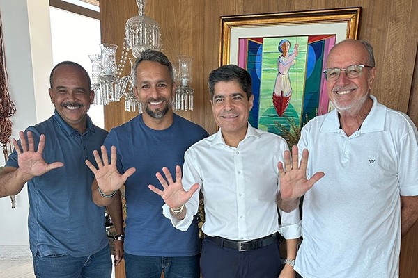 Elinaldo, Flávio Matos, ACM Neto e Tude