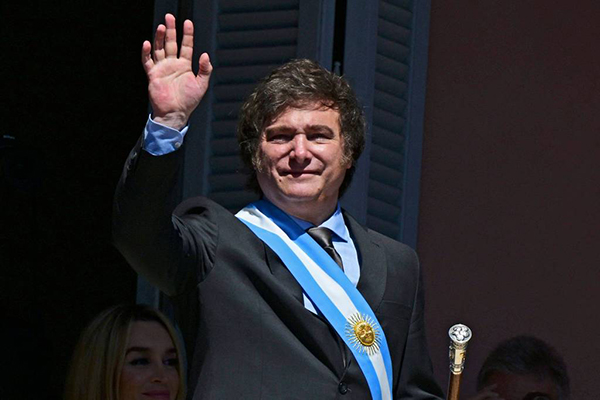 O presidente da Argentina, Javier Milei O presidente da Argentina, Javier Milei