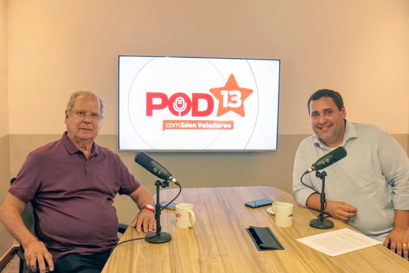 José Dirceu e Éden Valadares 