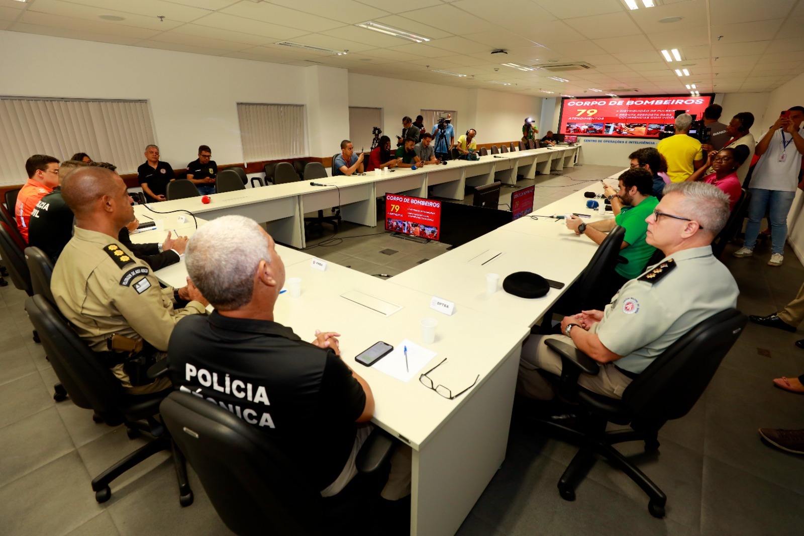 Os dados foram apresentados durante entrevista coletiva, nesta terça-feira (2), no Centro de Operações de Inteligência (COI), em Salvador. Os dados foram apresentados durante entrevista coletiva, nesta terça-feira (2), no Centro de Operações de Inteligência (COI), em Salvador.