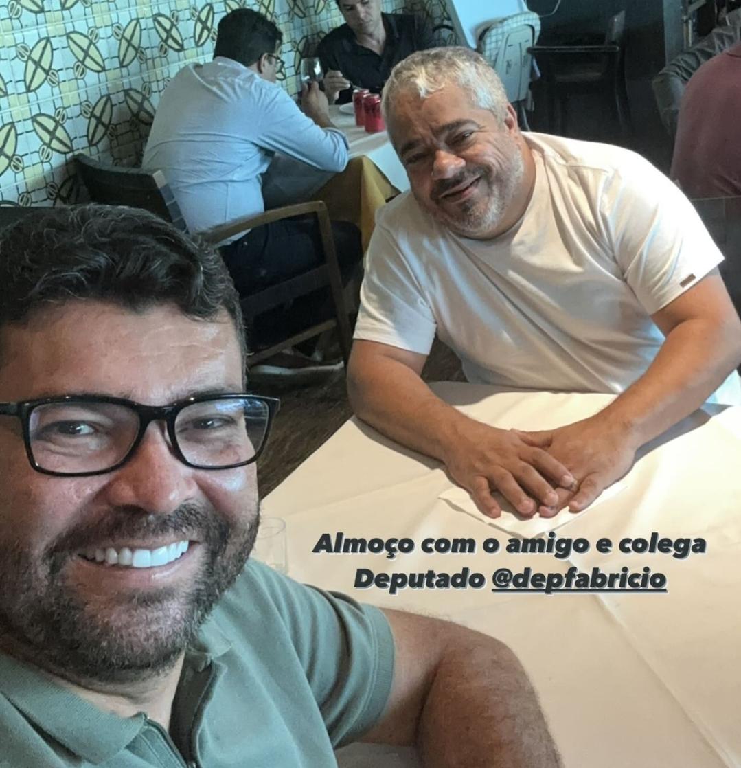 Deputados Marcinho Oliveira (União) e Fabrício Falcão (PCdoB Deputados Marcinho Oliveira (União) e Fabrício Falcão (PCdoB