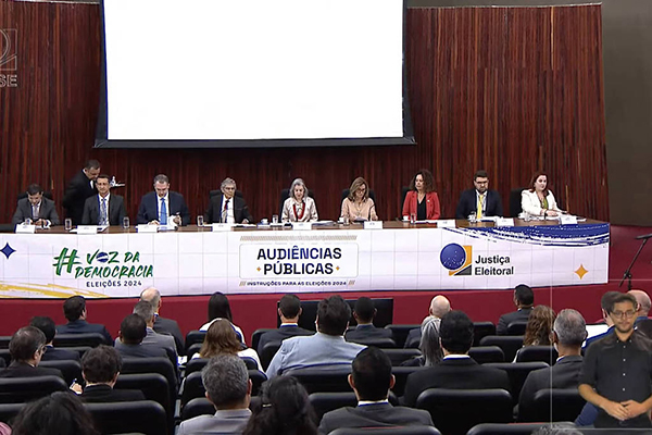 Audiência pública do TSE sobre as resoluções das Eleições 2024