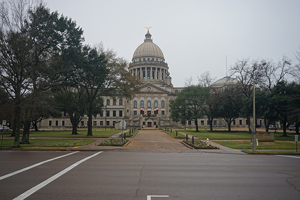 Capitólio do Mississippi, a sede do Legislativo estadual Capitólio do Mississippi, a sede do Legislativo estadual