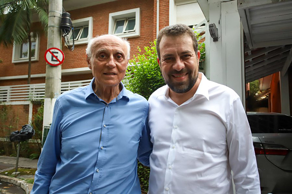 Eduardo Suplicy e Guilherme Boulos Eduardo Suplicy e Guilherme Boulos