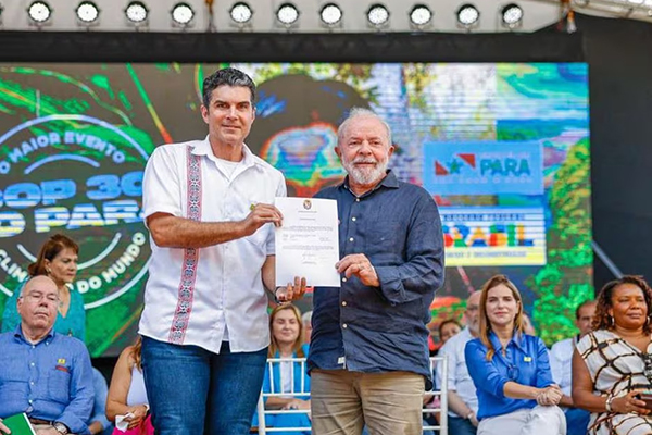 O governador do Pará, Helder Barbalho (MDB), e o presidente Lula O governador do Pará, Helder Barbalho (MDB), e o presidente Lula