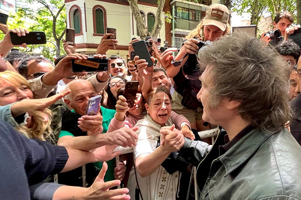 O presidente da Argentina, Javier Milei O presidente da Argentina, Javier Milei