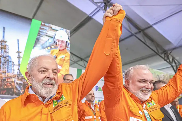 O presidente Lula com o presidente da Petrobras, Jean Paul Prates O presidente Lula com o presidente da Petrobras, Jean Paul Prates