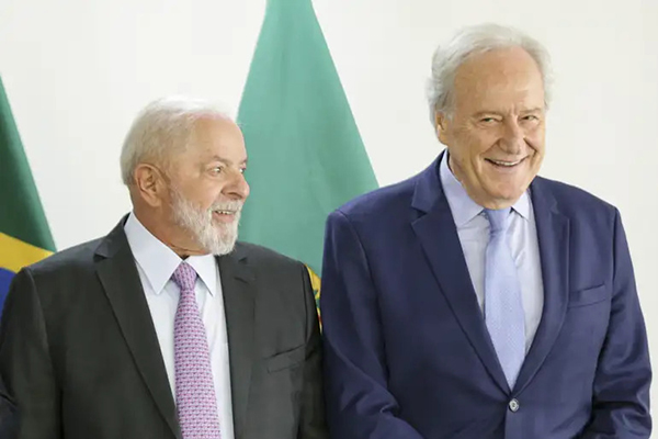 O presidente Lula (PT) e o ministro da Justiça, Ricardo Lewandowski