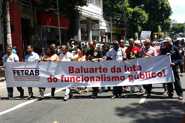 Manifestação da Fetrab