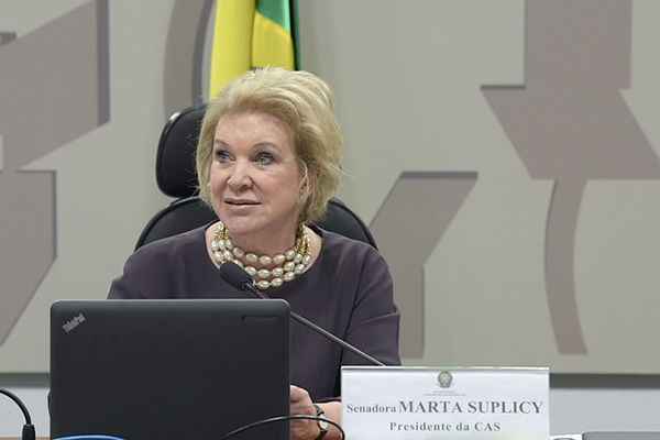 A ex-prefeita de São Paulo Marta Suplicy (PT) fez menção ao fascismo ao criticar Ricardo Nunes