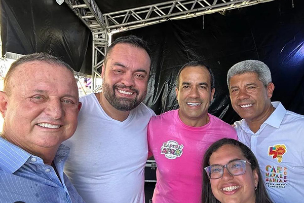 Adolfo Menezes, Cláudio Castro, Bruno Reis, Ana Paula Matos e Jerônimo Rodrigues