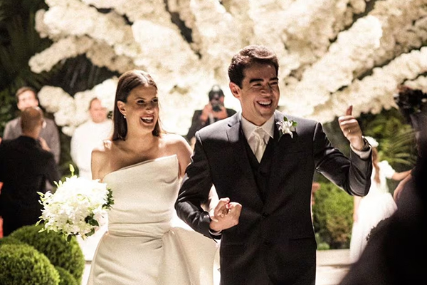Casamento do presidente do TCU, Bruno Dantas, com a empresária Camila Camargo, CEO do Grupo Esfera