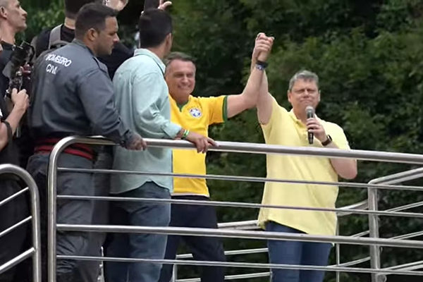 O ex-presidente Jair Bolsonaro (PL) e o governador de São Paulo, Tarcísio de Freitas O ex-presidente Jair Bolsonaro (PL) e o governador de São Paulo, Tarcísio de Freitas