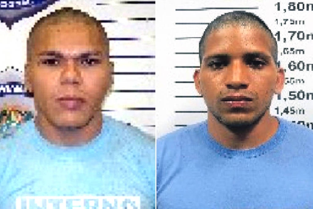 Detentos Deibson Cabral Nascimento e Rogério da Silva Mendonça, foragidos do presídio federal de Mossoró, no RN 