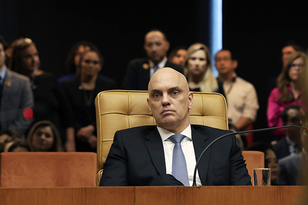 O ministro Alexandre de Moraes, do STF (Supremo Tribunal Federal)