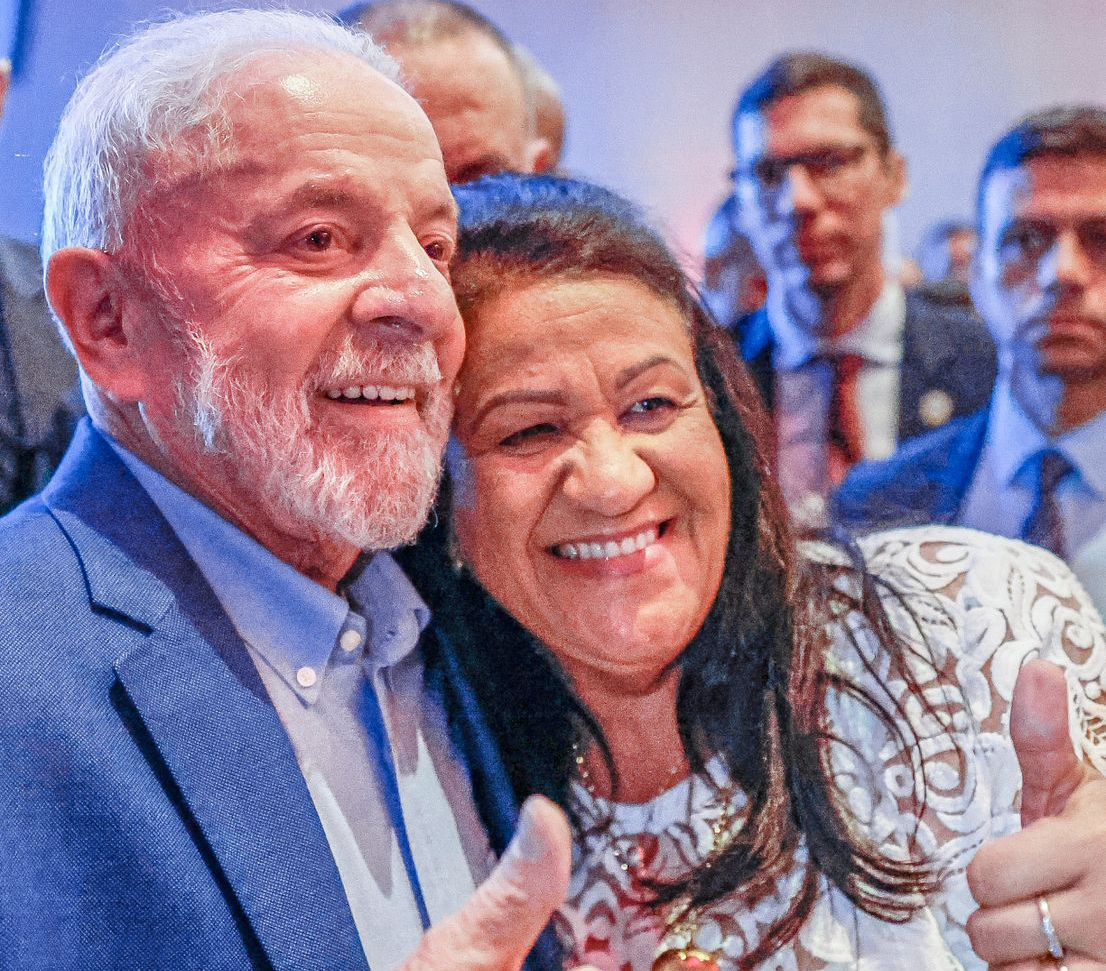 Presidente Lula e a pré-candidata a prefeita de Maragojipe, Vera da Saúde (PSD)