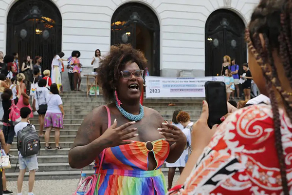 A vereadora de NIterói Benny Briolly (PSOL) na Câmara de Niterói