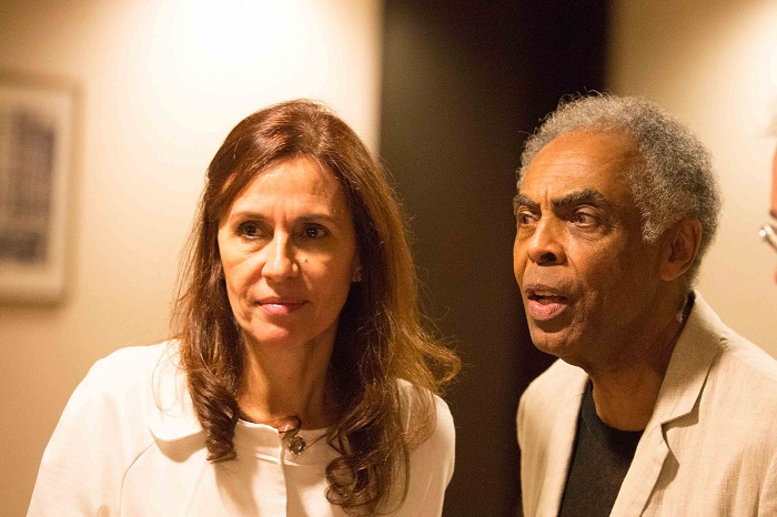 O casal Flora e Gilberto Gil