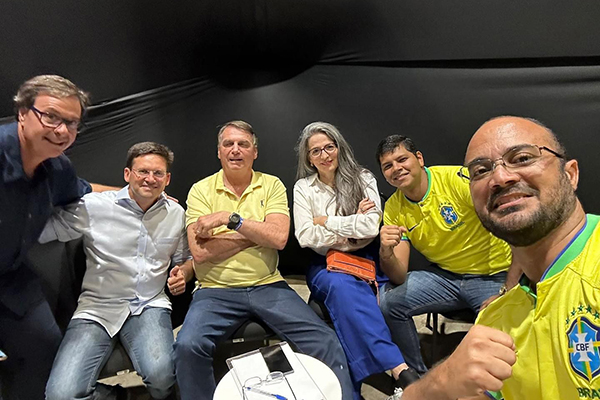 Gilson Machado, João Roma, Jair Bolsonaro, Raissa Soares, Diego Castro e Capitão Alden
