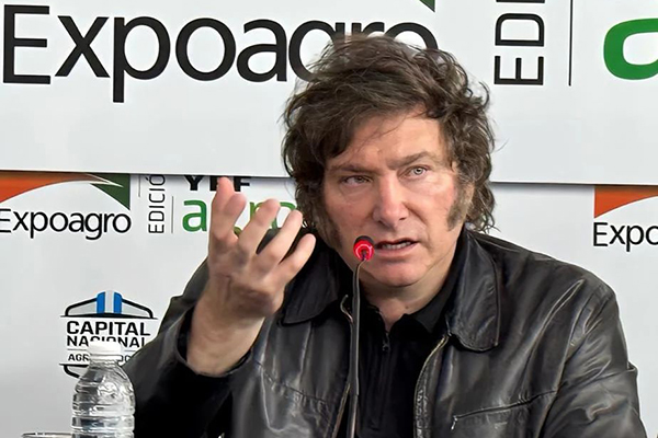 O presidente da Argentina, Javier Milei O presidente da Argentina, Javier Milei