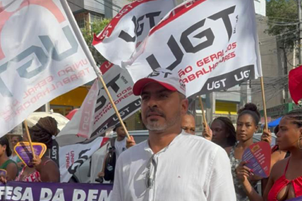 O presidente da UGT-BA, Marcelo Carvalho O presidente da UGT-BA, Marcelo Carvalho