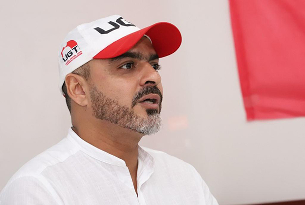 O presidente da UGT-BA, Marcelo Carvalho
