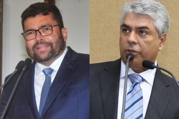 Os deputados estaduais Marcinho Oliveira e Robinho, ambos do União Brasil Os deputados estaduais Marcinho Oliveira e Robinho, ambos do União Brasil