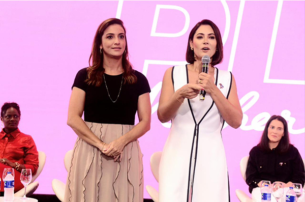 A deputada federal Roberta Roma (PL) e a a presidente nacional do PL Mulher, Michelle Bolsonaro A deputada federal Roberta Roma (PL) e a a presidente nacional do PL Mulher, Michelle Bolsonaro