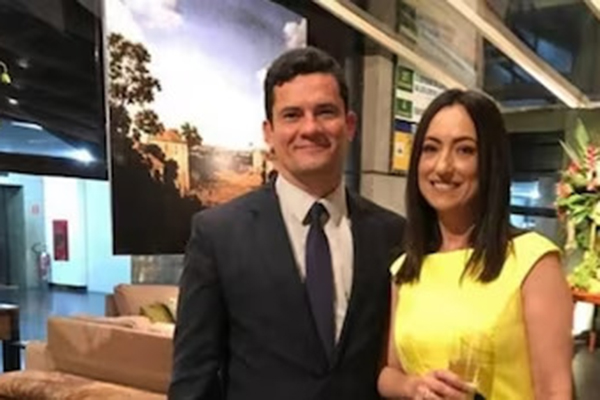 O casal Rosângela e Sergio Moro