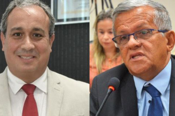 Os deputados estaduais Vitor Azevedo e Raimundinho da JR, ambos do PL
