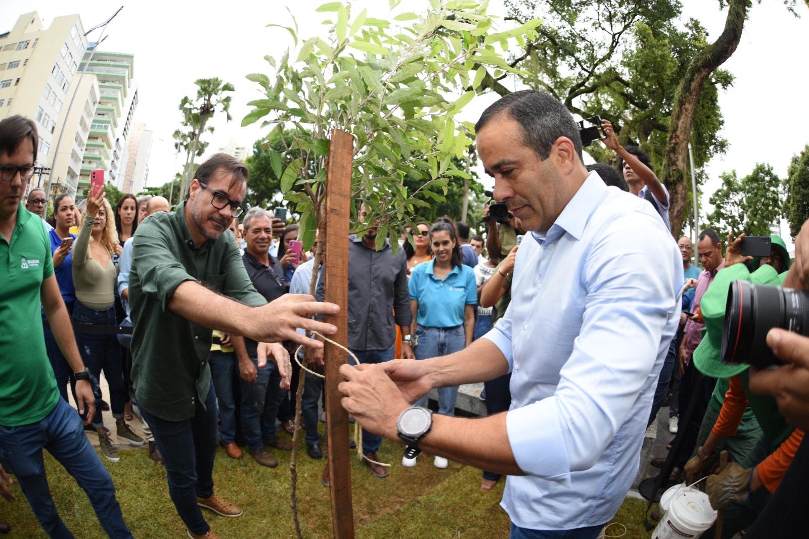 A intervenção foi inaugurada nesta terça-feira (23) pelo prefeito Bruno Reis A intervenção foi inaugurada nesta terça-feira (23) pelo prefeito Bruno Reis