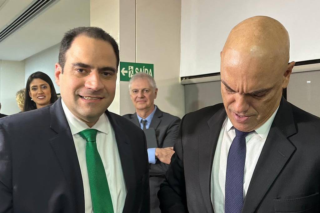 O presidente da OAB, Beto Simonetti, e o ministro do STF Alexandre de Moraes