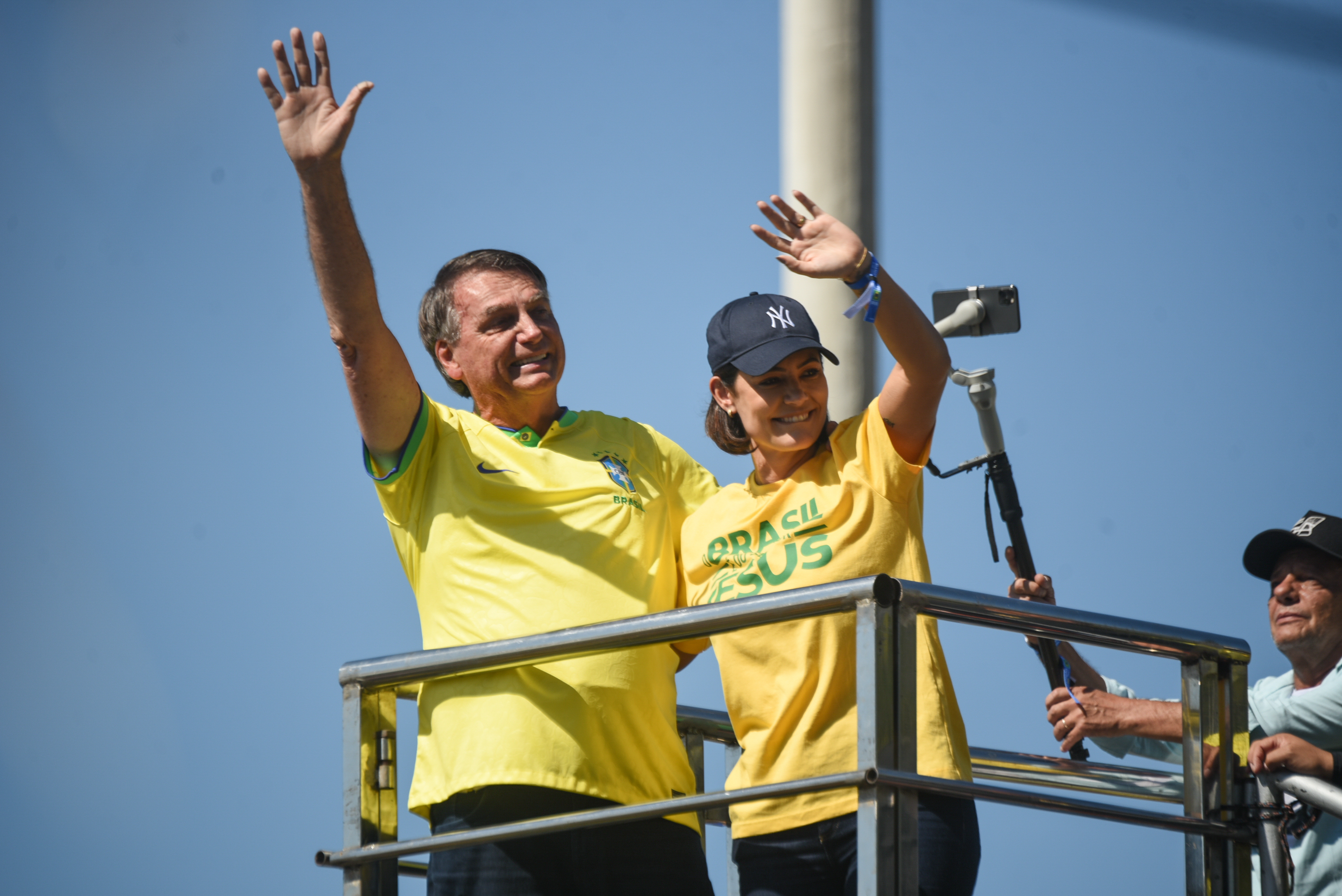 Bolsonaro e Michelle no Rio Bolsonaro e Michelle no Rio