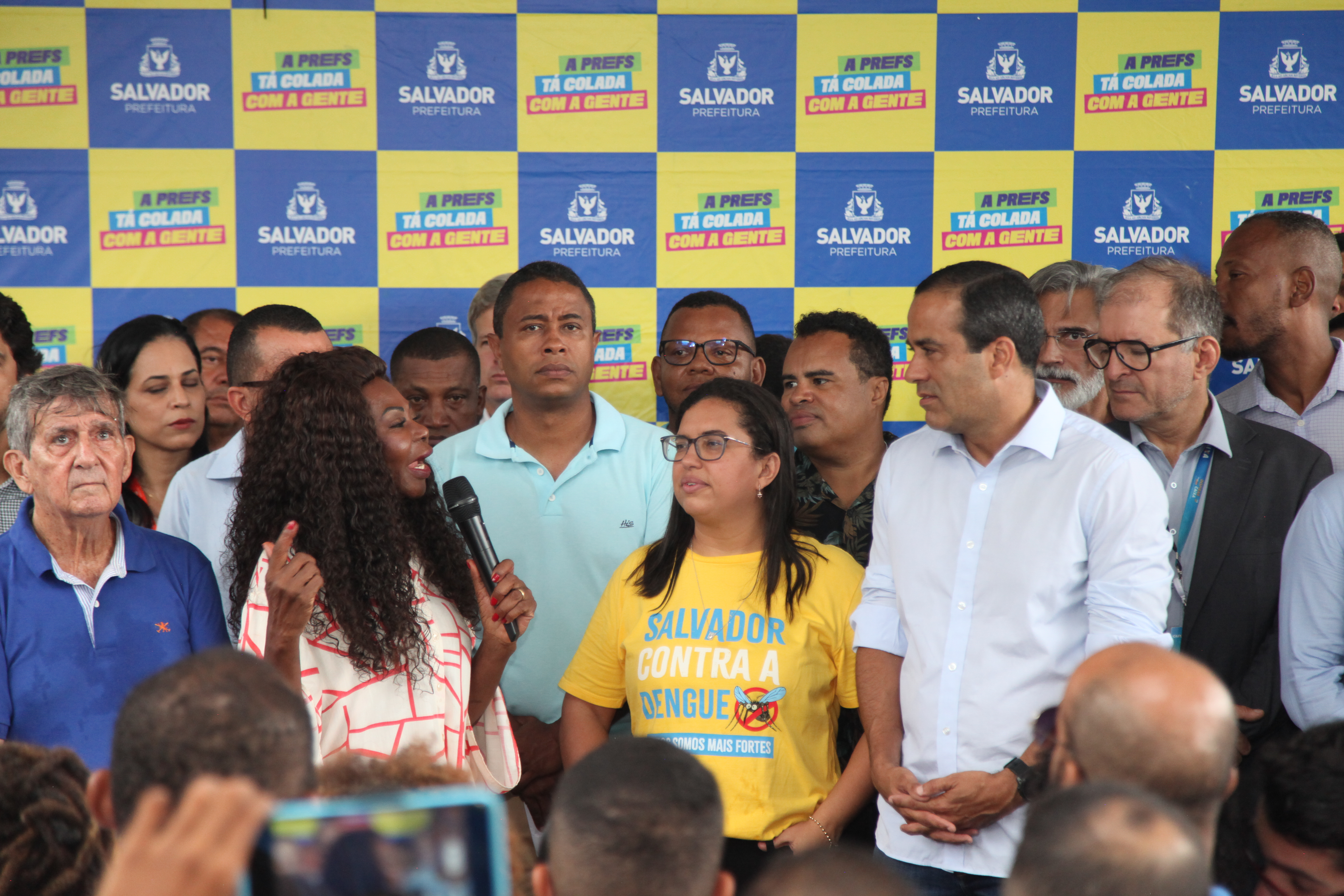 Ireuda Silva em evento com Bruno Reis