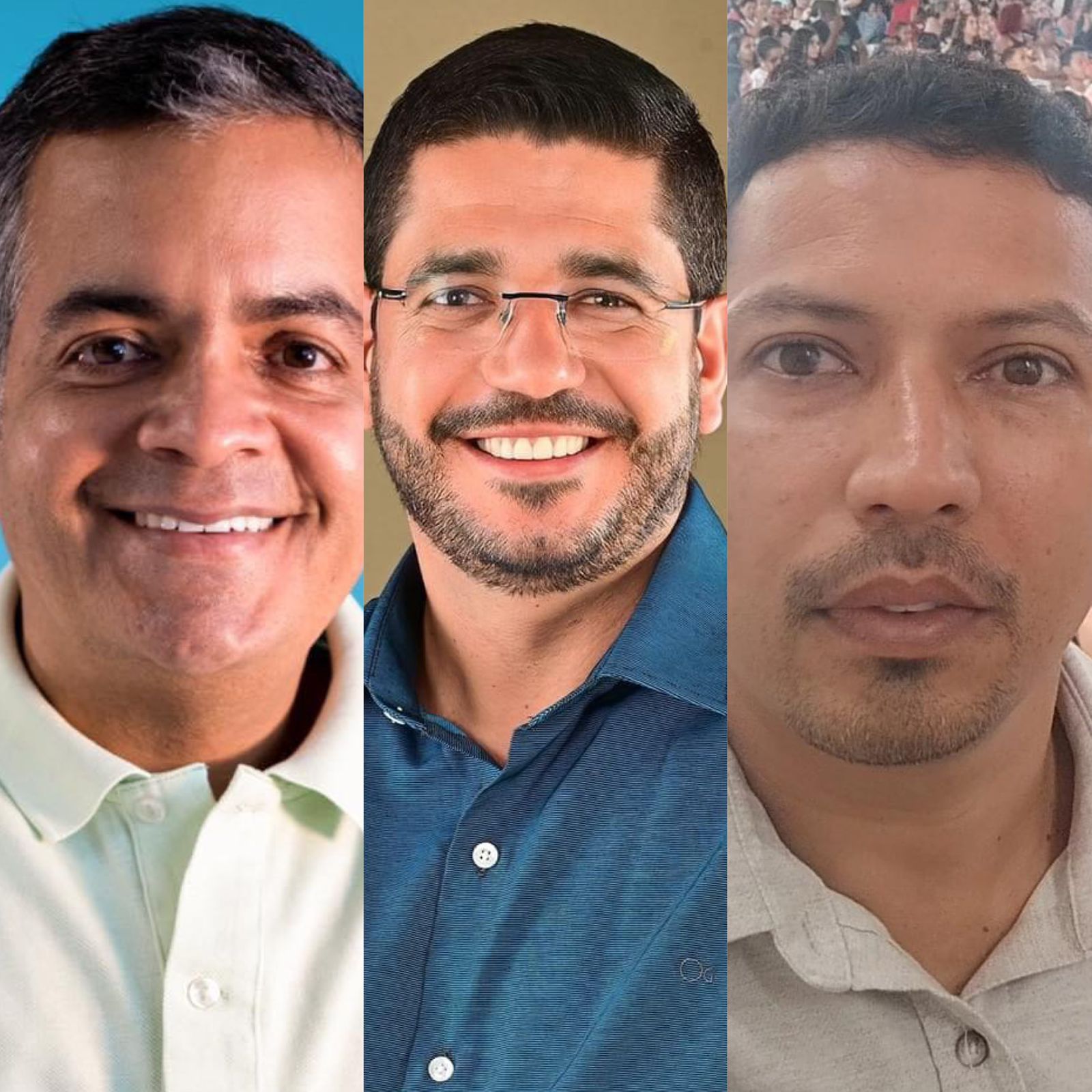 Luizinho Sobral (PP), Murilo Franca (PSB) e Figueredo Amorim (PDT) Luizinho Sobral (PP), Murilo Franca (PSB) e Figueredo Amorim (PDT)