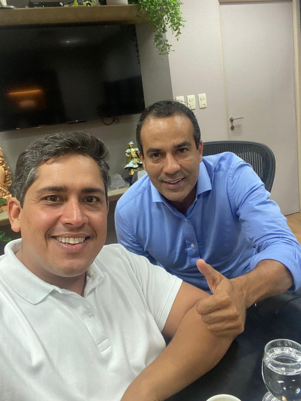 Vereador Sidninho (PP) e o prefeito Bruno Reis (União) Vereador Sidninho (PP) e o prefeito Bruno Reis (União)