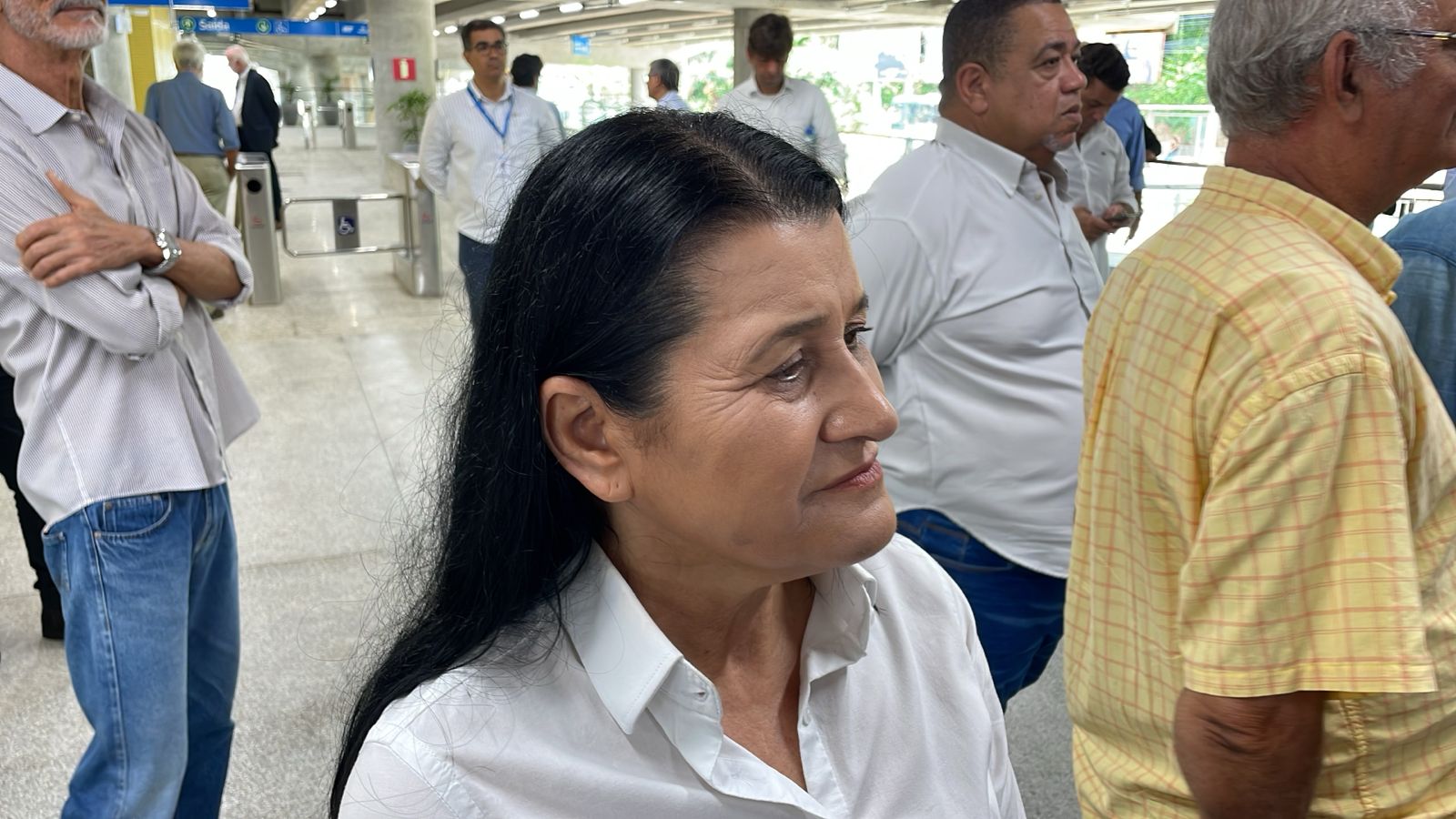 A secretária Jusmari Oliveira