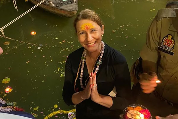 A secretária de Vigilância em Saúde, Ethel Maciel, na cidade indiana de Varanasi