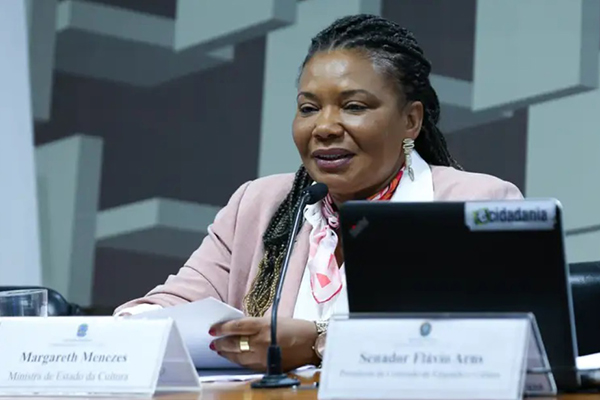 A ministra da Cultura, Margareth Menezes